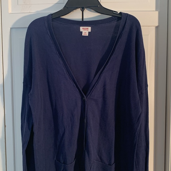 💋2:$14 Mossimo Supply Co. Navy Blue Women's Classic Cardigan Sweater - Picture 5 of 11